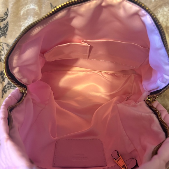 Moschino Pink Quilted Backpack - Womens main image 6